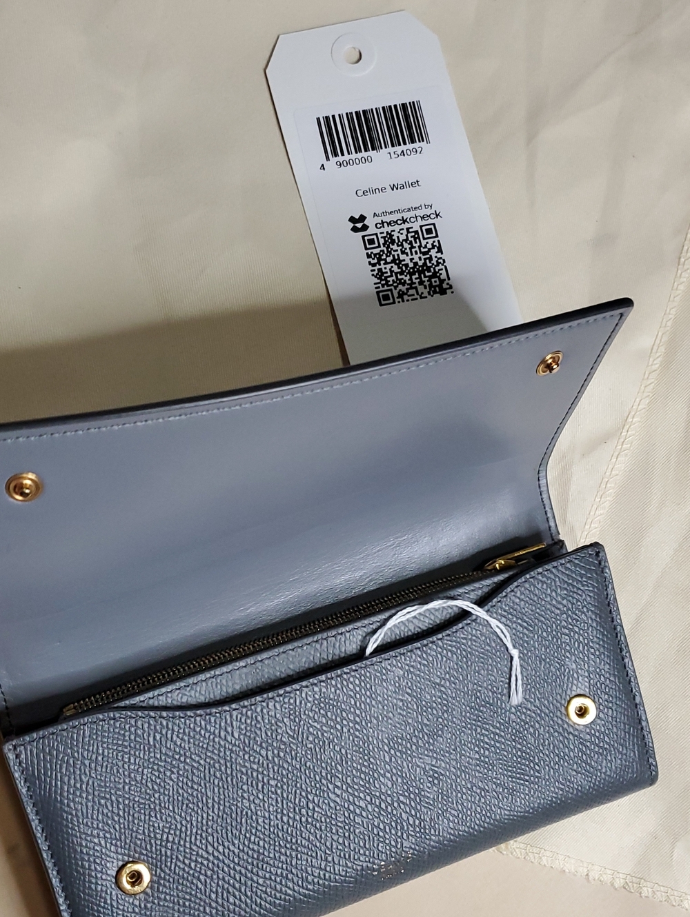 Celine GrLeather Long Wallet - Sleek Organizer Gorgeous Conditions No Calls Offs - Picture 14 of 16